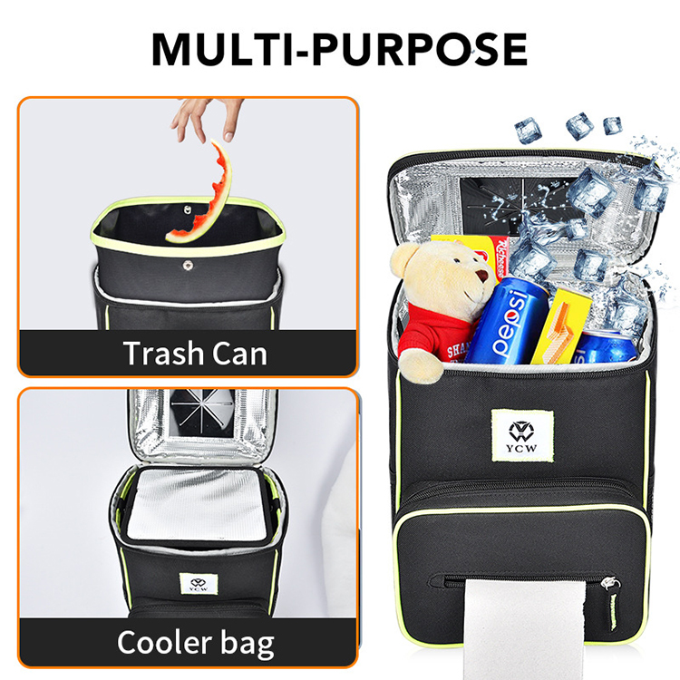 Customized leak-proof car seat trash hanging garbage bag 