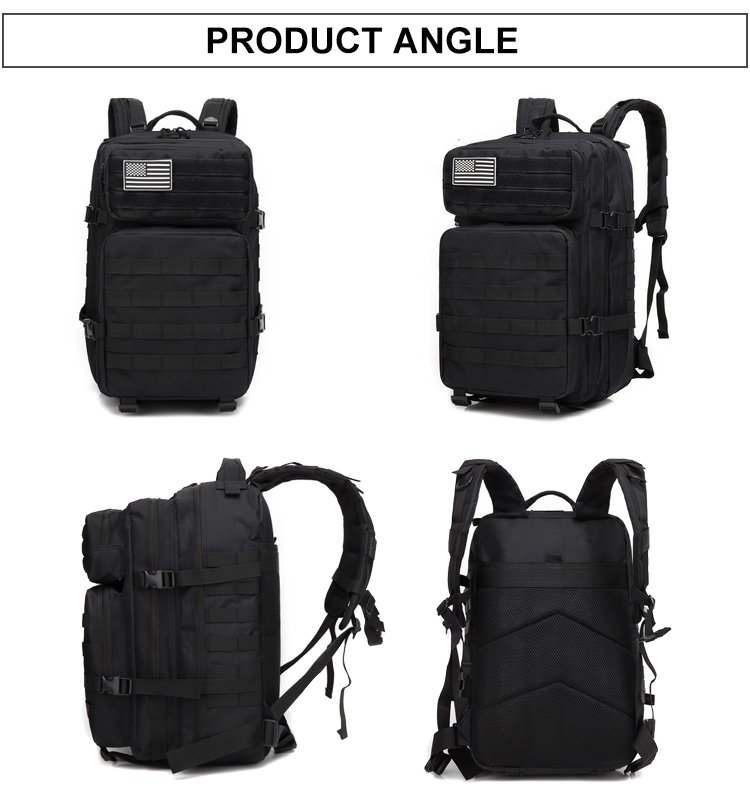  Tactical military 45L travel durable backpack camouflage bag 