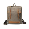 Leather backpack Unisex Bagpack Canvas Bag For College