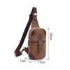 Canvas custom crossbody messenger bag men chest pack