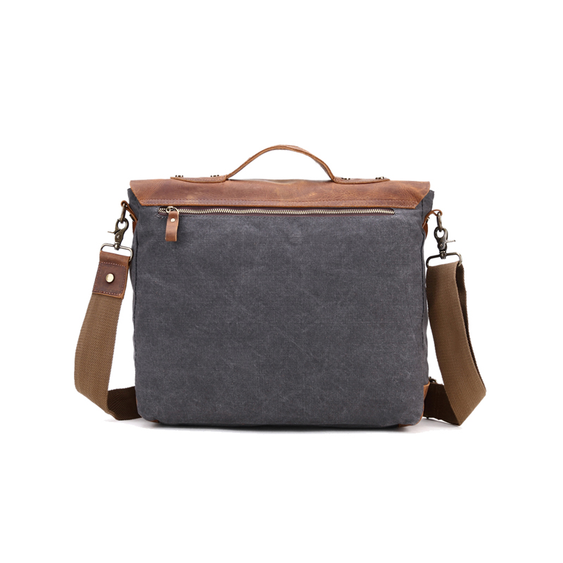 canvas crossbody tote multi-function mens leather messenger bag