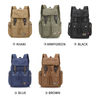 leisure travel custom drawstring canvas backpack for men