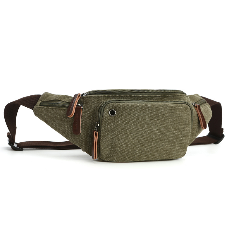 unisex fanny pack travel waist hip canvas bag 