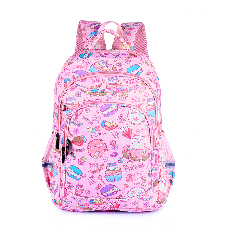 Polyester schoolbag polyester kid school backpack custom bag