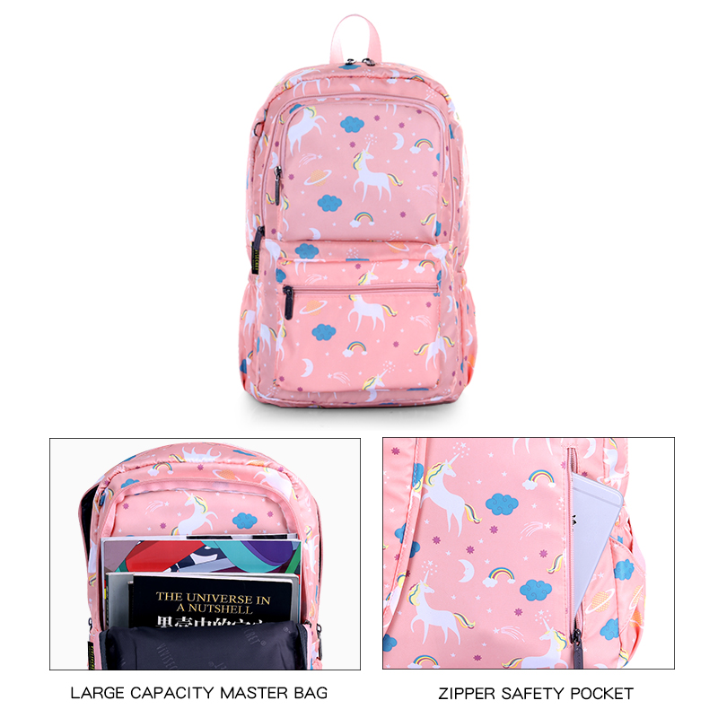 Sublimation digital printing school book backpack custom bag 