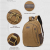 Multi-purpose canvas back pack outdoor computer backpack bag 