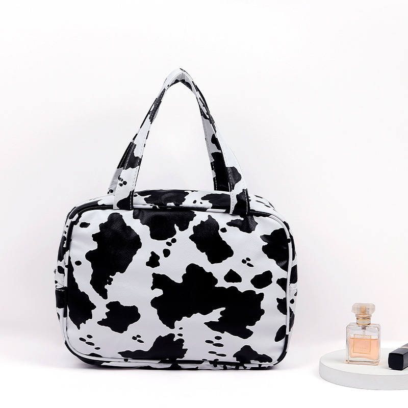 Travel Cow PU Leather Makeup Organizer Toiletry Bag 