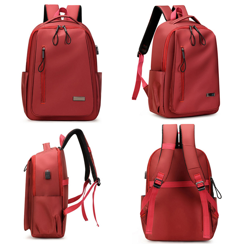 Fashion simple schoolbags travel computer business usb backpacks