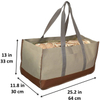 Custom storage oxford holder transport firewood tote bag