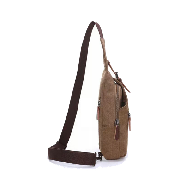 canvas chest pack single shoulder strap messenger bag