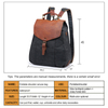 retro waterproof men waxed canvas leather travel backpack 