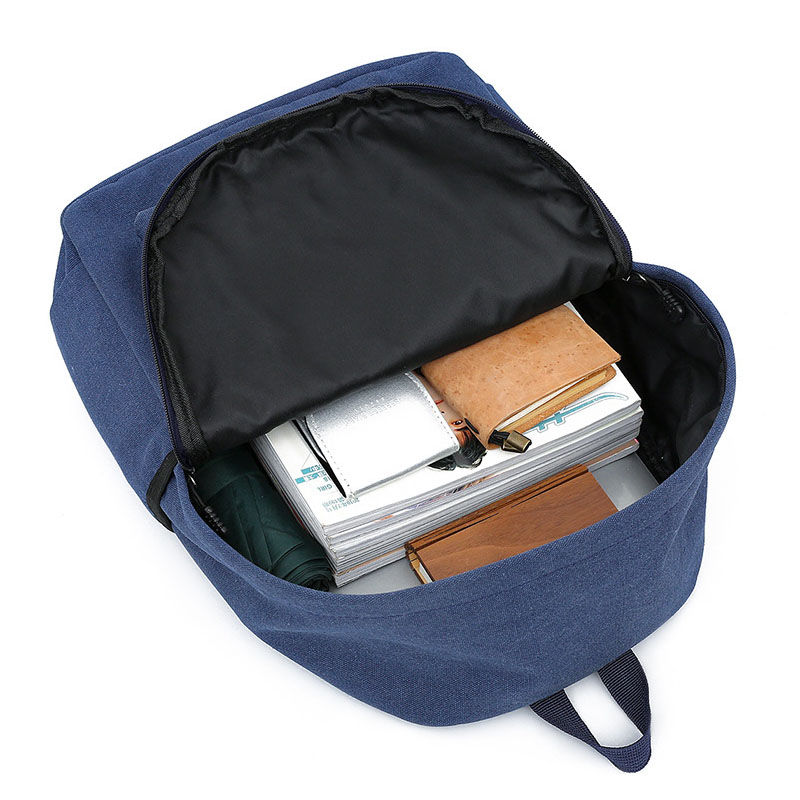 vintage canvas rucksack casual bookbags school backpack bag 