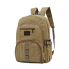 men cotton college boys durable canvas backpack bag 