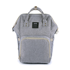 Baby changing backpack grey diaper bag for dad