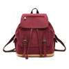 Vintage trendy women durable school backpack canvas bag