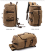 Duffel laptop durable backpack canvas bag with pockets