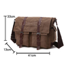 Shoulder Sling Crossbody Messenger Canvas Bag For Laptop