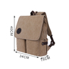 good quality Khaki Canvas Backpack for youth