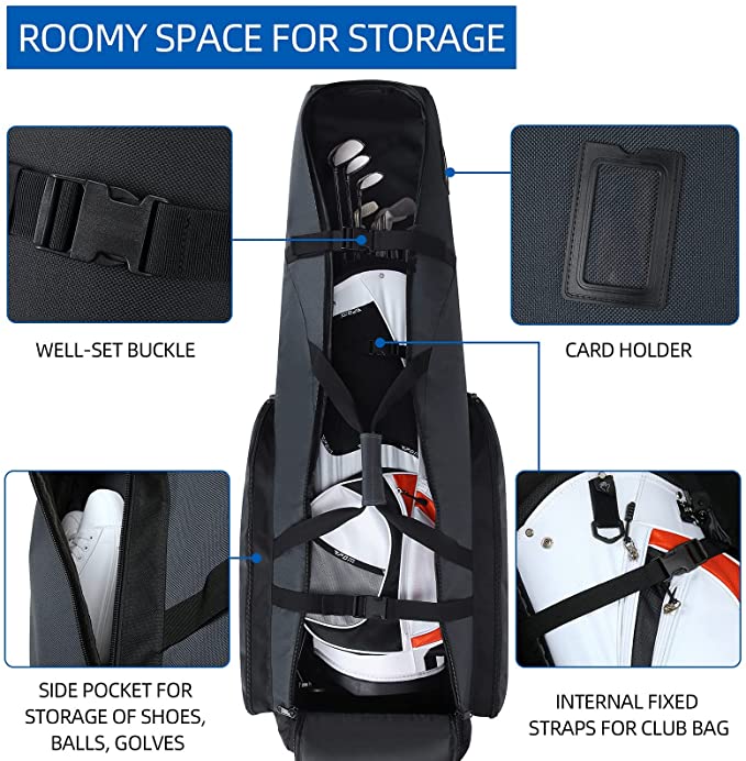 Customized travel portable oxford club golf carry storage bag