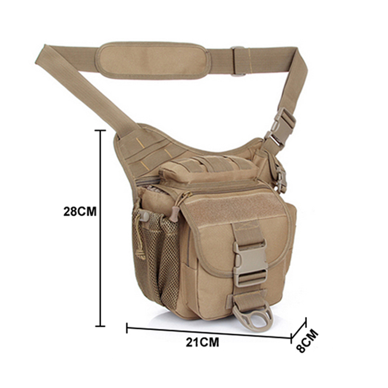 Shoulder motorcycle saddle military tactical camera camouflage bag 