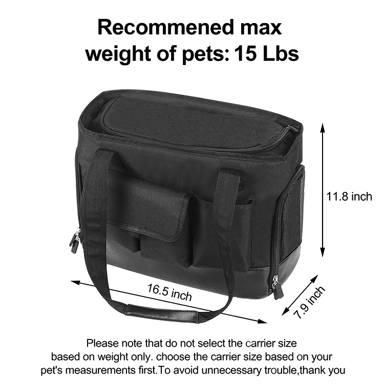 Custom portable dog handbag cat pet carrier bag
