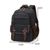 Men Student Laptop Backpack Canvas Bag For College