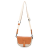 canvas leather satchel shopping messenger crossbody sling bag 