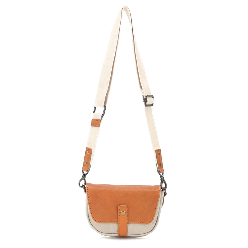 canvas leather satchel shopping messenger crossbody sling bag 