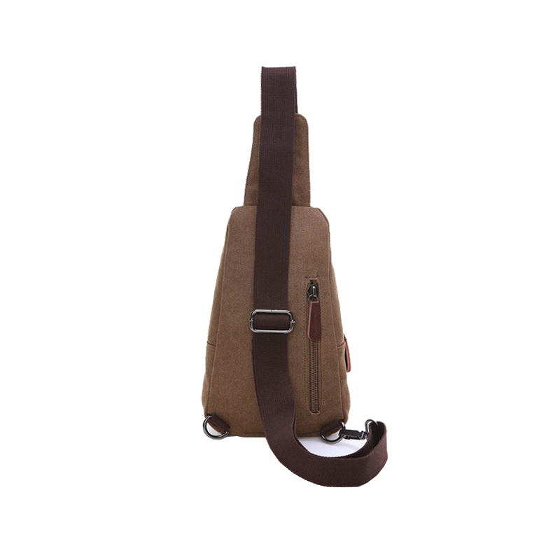 canvas chest pack single shoulder strap messenger bag