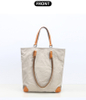 Canvas Leather Tote Handbags Casual Shoulder Work Bag