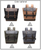 canvas genuine leather rucksack laptop school backpack bag 