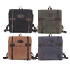 waterproof vintage waxed canvas book bag school backpack 