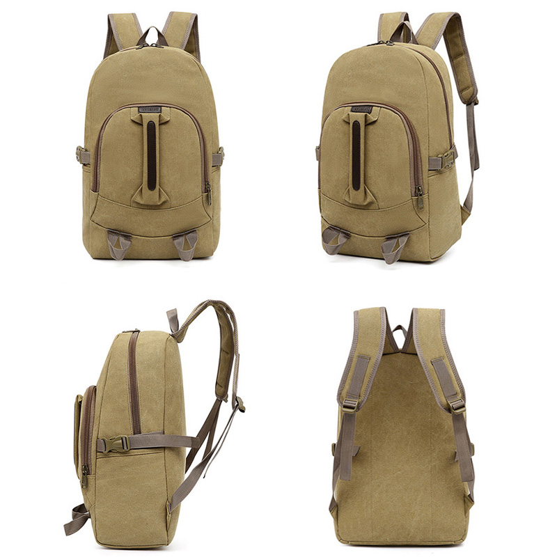 canvas computer backpack bag travel bagpack for men