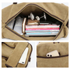 Multifunction retro travel bag canvas business duffel backpack