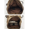 Outdoor mochila rucksack drawstring unisex canvas backpack bag 