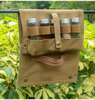 Foldable Spice Kit Portable Canvas Seasoning Storage Bag 