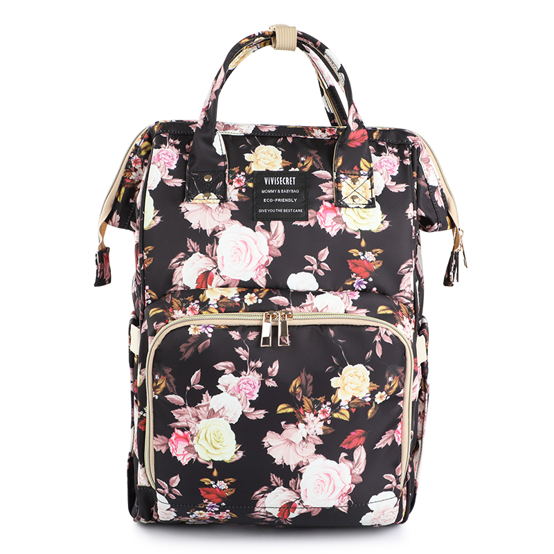 heat transfer printing polyester diaper bag for baby