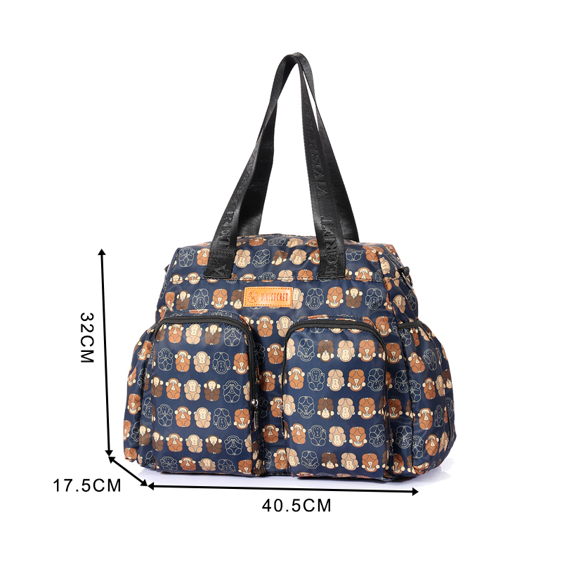 Large polyester portable mother Diaper bag for baby
