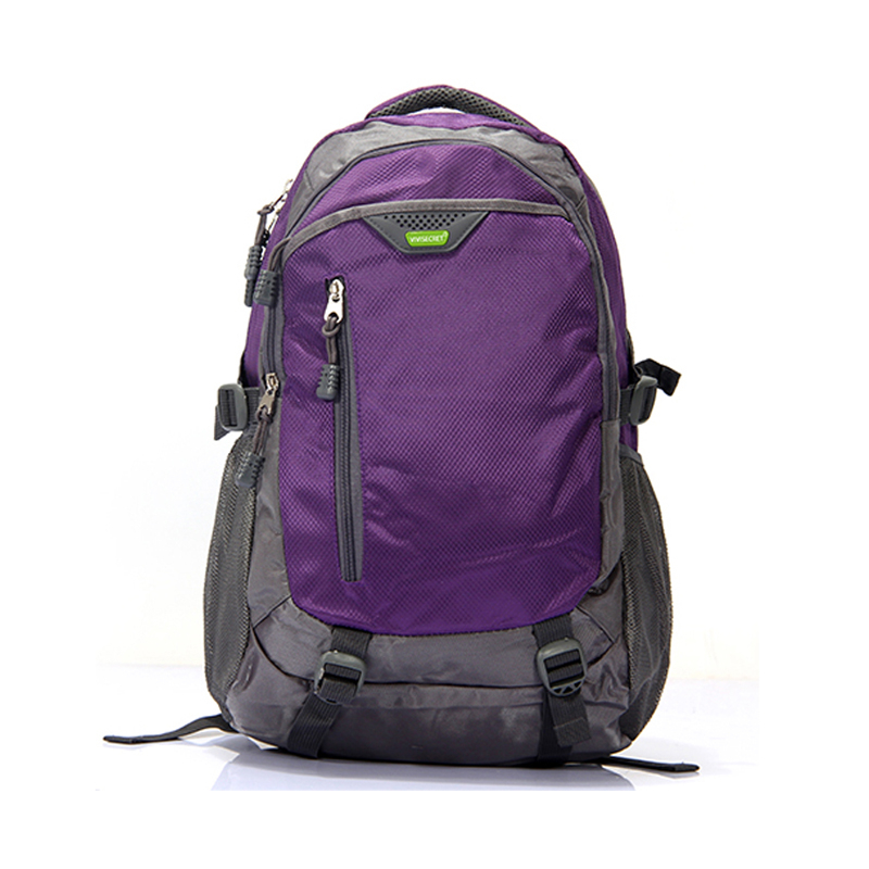 Large unisex camping polyester travel backpack custom bag