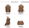 durable Coffee Canvas Backpack for youth