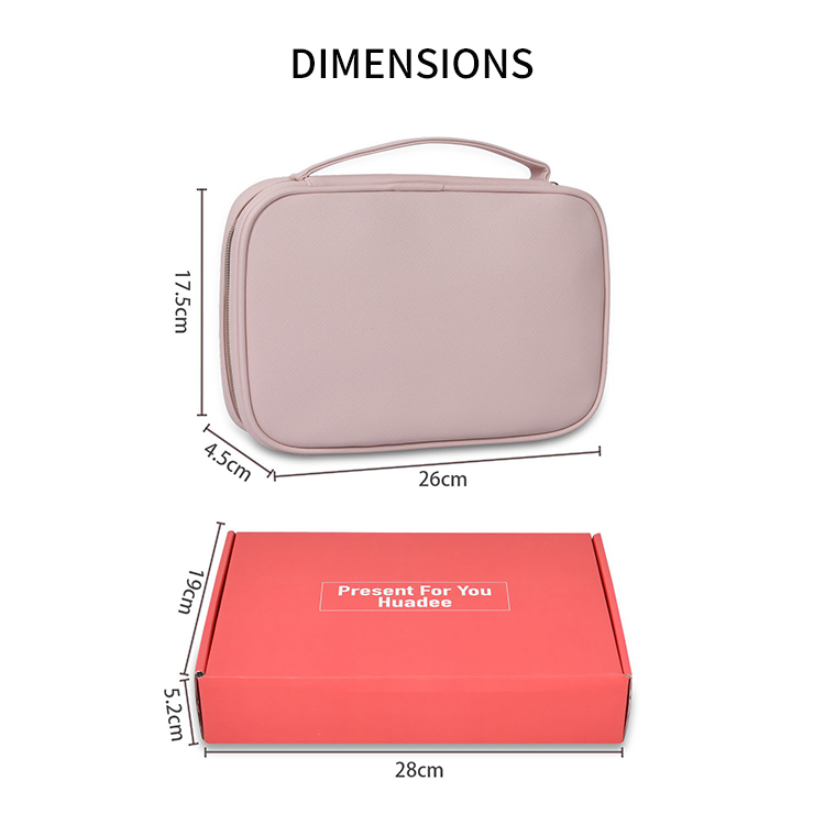 Foldable PU travel hanging portable jewelry storage bag