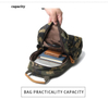 Outdoor canvas leather one shoulder camouflage men chest bag