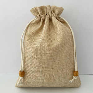 Cotton linen drawstring shopping gift key mobile phone bags