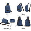 canvas satchel shoulder chest pack male chest bag