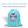 canvas outdoor activities shoulder backpack drawstring custom bag 