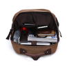 durable Khaki Canvas Backpack with zipper