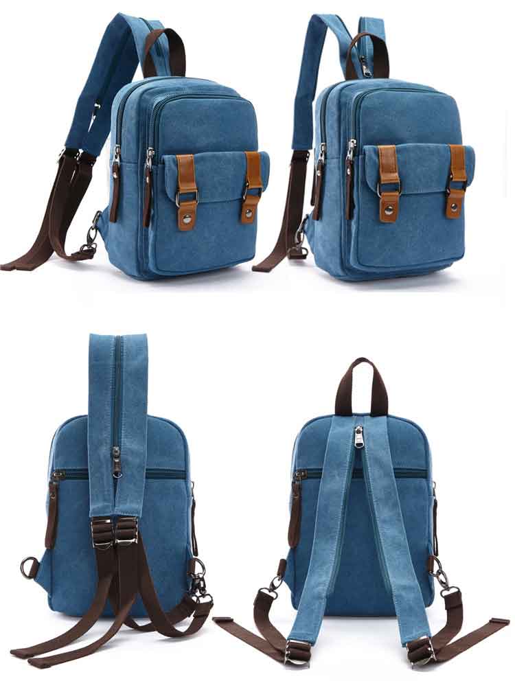 mini laptop Canvas bag backpack in winter