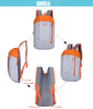 Outdoor foldable bicycle waterproof sport backpack custom bag