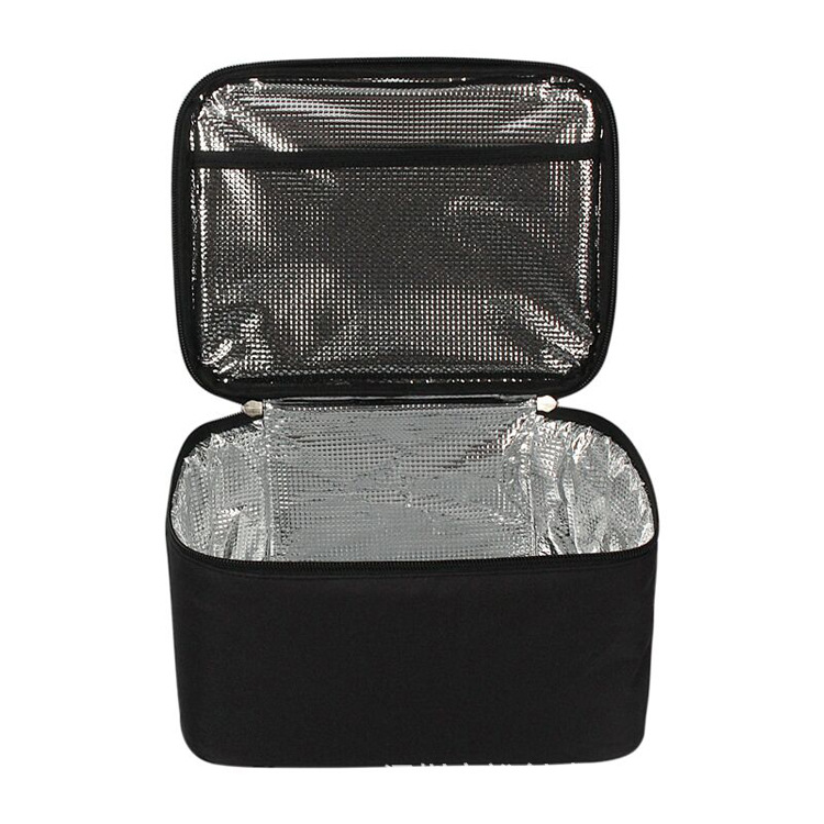 Polyester aluminum portable thermal insulated lunch storage bag