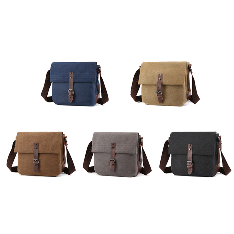 travel crossbody leisure young man messenger canvas bag